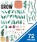 Carson Dellosa Grow Together 72 pc Bundle Bulletin Board Set, Colorful Cardstock Plants and Flower Cutouts, Name Labels, Garden Theme Decorations for Homeschool and Classroom Decor